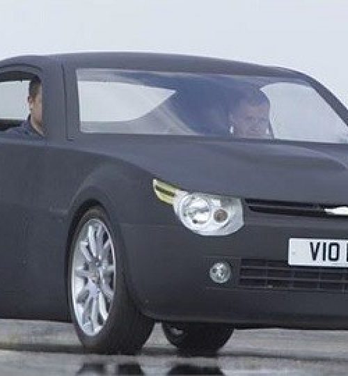 Matte black Dev car